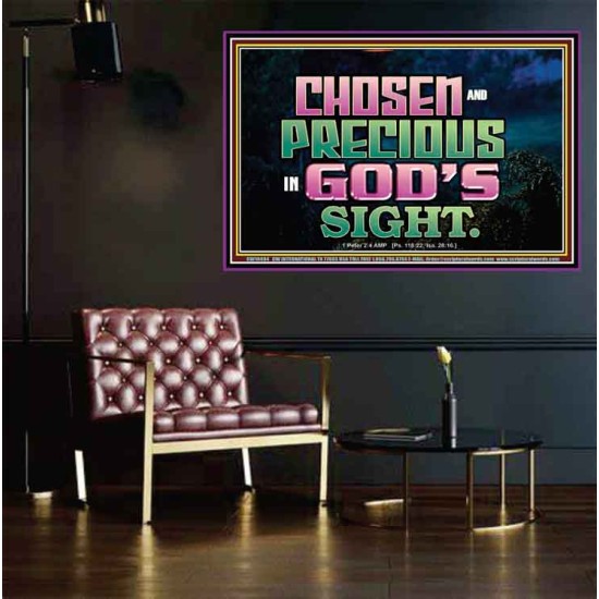 CHOSEN AND PRECIOUS IN THE SIGHT OF GOD  Modern Christian Wall Décor Poster  GWPEACE10494  