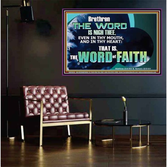 THE WORD IS NIGH THEE  Christian Quotes Poster  GWPEACE10555  