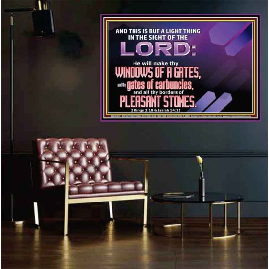 I WILL MAKE THY BORDERS OF PLEASANT STONES  Custom Modern Wall Art  GWPEACE10612  