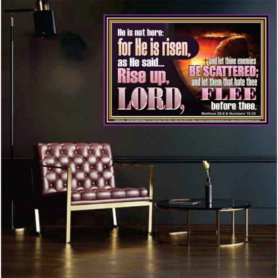 HE IS NOT HERE FOR HE IS RISEN  Ultimate Inspirational Wall Art Picture  GWPEACE10644  