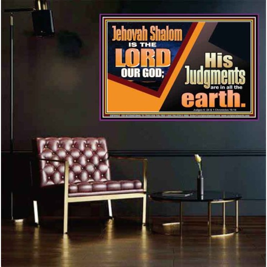 JEHOVAH SHALOM IS THE LORD OUR GOD  Ultimate Inspirational Wall Art Poster  GWPEACE10662  