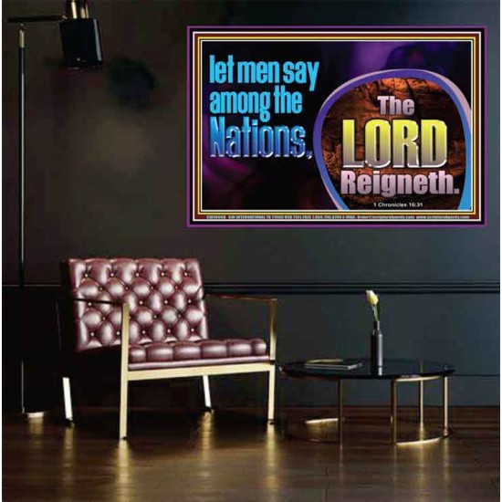 THE LORD REIGNETH FOREVER  Church Poster  GWPEACE10668  