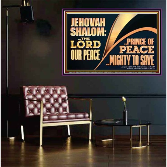 JEHOVAHSHALOM THE LORD OUR PEACE PRINCE OF PEACE  Church Poster  GWPEACE10716  