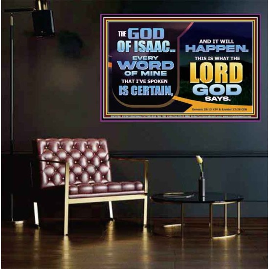 THE WORD OF THE LORD IS CERTAIN AND IT WILL HAPPEN  Modern Christian Wall Décor  GWPEACE10780  