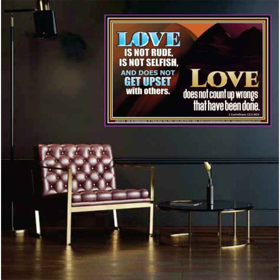 LOVE IS NOT RUDE AND IS NOT SELFISH  Sanctuary Wall Poster  GWPEACE11760  