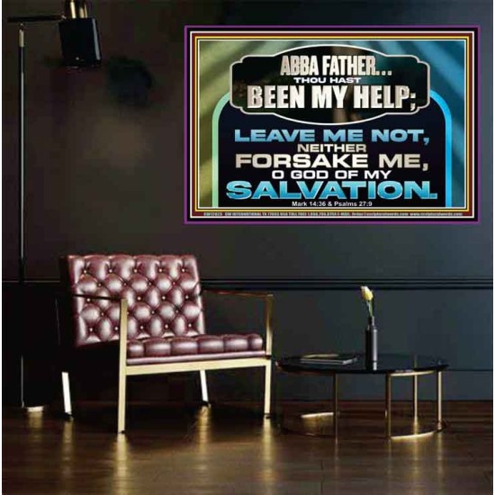 THOU HAST BEEN OUR HELP LEAVE US NOT NEITHER FORSAKE US  Church Office Poster  GWPEACE12023  