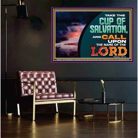 TAKE THE CUP OF SALVATION  Unique Scriptural Picture  GWPEACE12036  