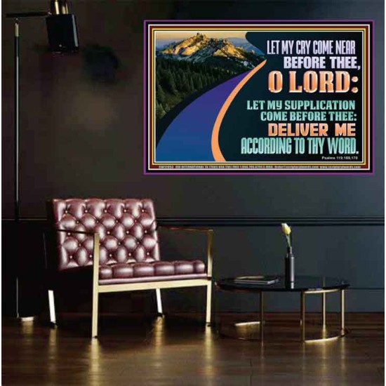 LET MY SUPPLICATION COME BEFORE THEE O LORD  Scripture Art Poster  GWPEACE12053  