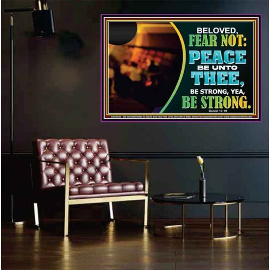 BELOVED BE STRONG YEA BE STRONG  Biblical Art Poster  GWPEACE12062  