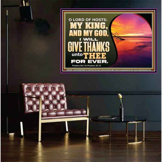 O LORD OF HOSTS MY KING AND MY GOD  Scriptural Poster Poster  GWPEACE12091  