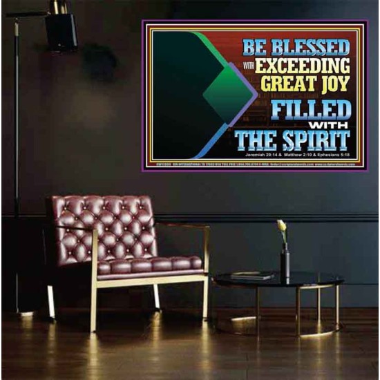 BE BLESSED WITH EXCEEDING GREAT JOY FILLED WITH THE SPIRIT  Scriptural Décor  GWPEACE12099  