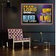 FEAR THE LORD GOD AND BELIEVED THE LORD HAPPY SHALT THOU BE  Scripture Poster   GWPEACE12106  