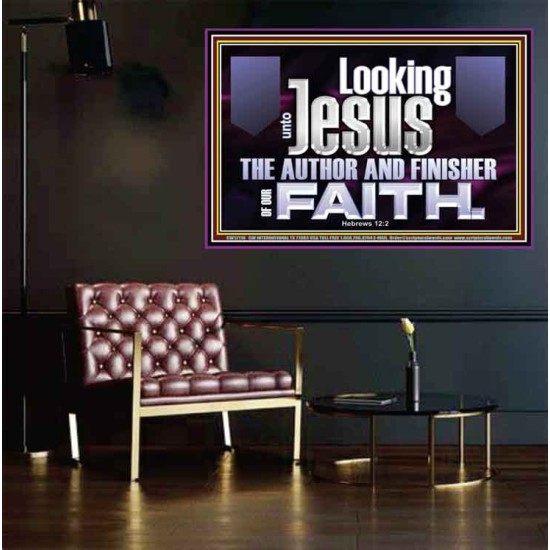 LOOKING UNTO JESUS THE AUTHOR AND FINISHER OF OUR FAITH  Décor Art Works  GWPEACE12116  