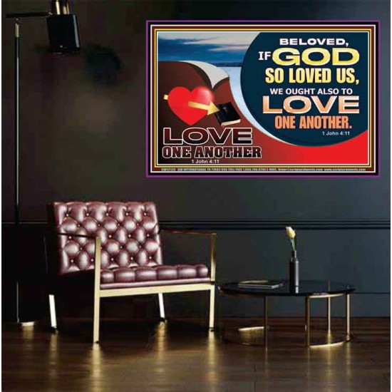 LOVE ONE ANOTHER  Custom Contemporary Christian Wall Art  GWPEACE12129  