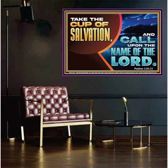 TAKE THE CUP OF SALVATION  Art & Décor Poster  GWPEACE12152  