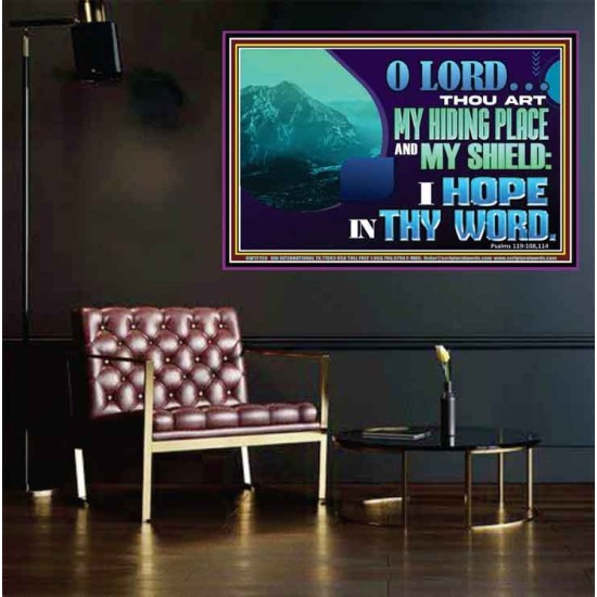 THOU ART MY HIDING PLACE AND SHIELD  Large Custom Poster   GWPEACE12159  