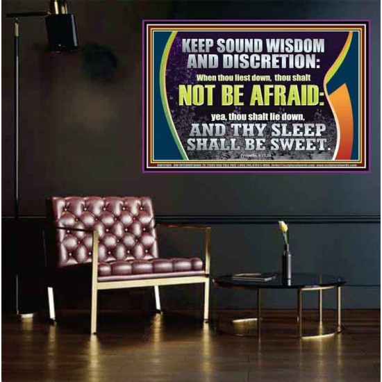 THY SLEEP SHALL BE SWEET  Ultimate Inspirational Wall Art  Poster  GWPEACE12409  