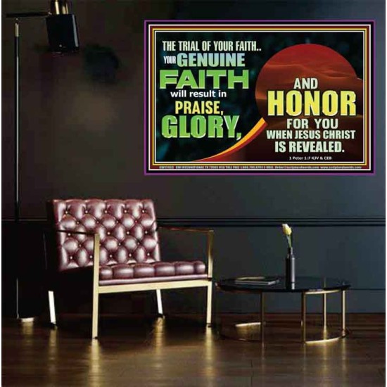 YOUR GENUINE FAITH WILL RESULT IN PRAISE GLORY AND HONOR  Children Room  GWPEACE12433  
