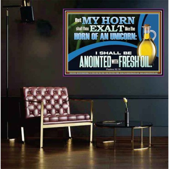 ANOINTED WITH FRESH OIL  Large Scripture Wall Art  GWPEACE12590  