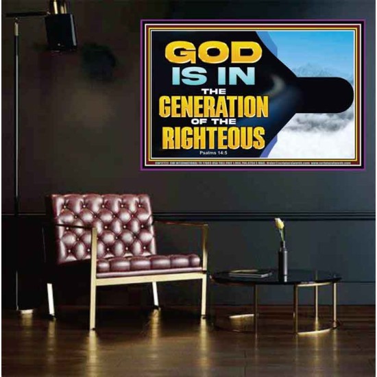GOD IS IN THE GENERATION OF THE RIGHTEOUS  Scripture Art  GWPEACE12722  