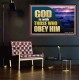 GOD IS WITH THOSE WHO OBEY HIM  Scripture Art Prints Poster  GWPEACE12723  