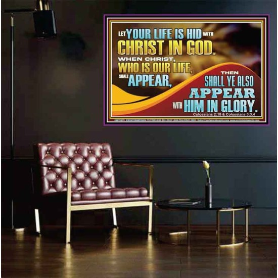 WHEN CHRIST WHO IS OUR LIFE SHALL APPEAR  Children Room Wall Poster  GWPEACE13073  