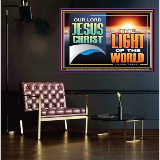 OUR LORD JESUS CHRIST THE LIGHT OF THE WORLD  Christian Wall Décor Poster  GWPEACE13122B  