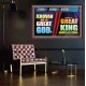 A GREAT KING ABOVE ALL GOD JEHOVAH  Unique Scriptural Poster  GWPEACE9531  