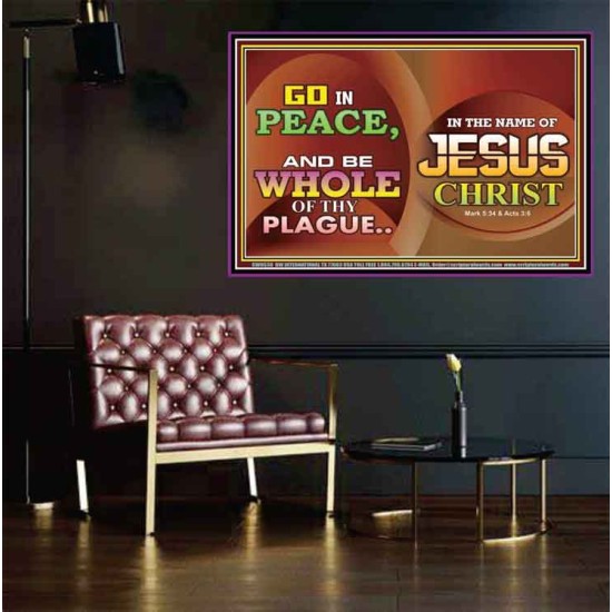 BE MADE WHOLE OF YOUR PLAGUE  Sanctuary Wall Poster  GWPEACE9538  