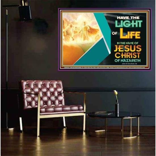 THE LIGHT OF LIFE OUR LORD JESUS CHRIST  Righteous Living Christian Poster  GWPEACE9552  