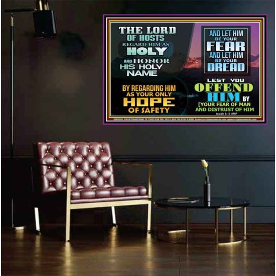 LORD OF HOSTS ONLY HOPE OF SAFETY  Unique Scriptural Poster  GWPEACE9565  