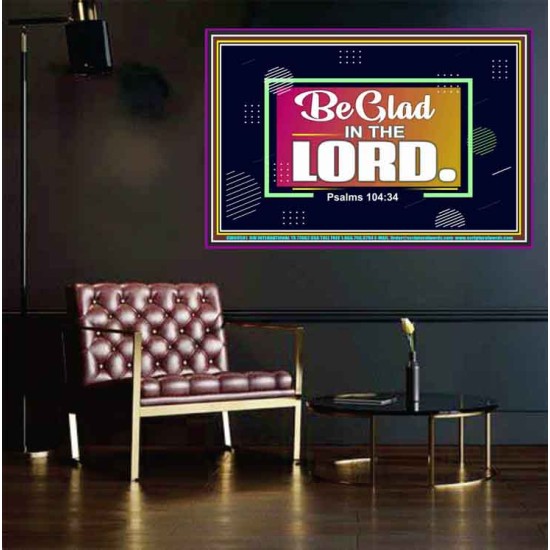 BE GLAD IN THE LORD  Sanctuary Wall Poster  GWPEACE9581  