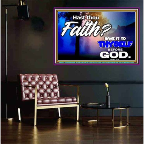 THY FAITH MUST BE IN GOD  Home Art Poster  GWPEACE9593  