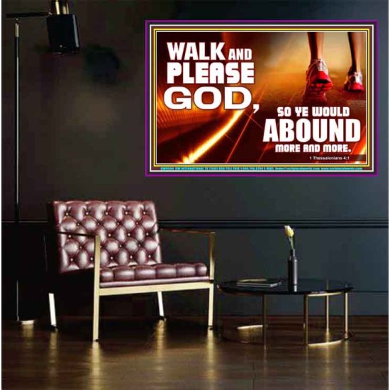 WALK AND PLEASE GOD  Scripture Art Poster  GWPEACE9594  