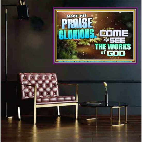 MAKE HIS PRAISE GLORIOUS  Modern Art Poster  GWPEACE9599  