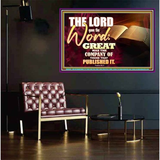 THE LORD GAVE THE WORD  Bathroom Wall Art  GWPEACE9604  