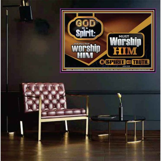 GOD IS A SPIRIT WORSHIP HIM IN SPIRIT AND IN TRUTH  Scriptural Wall Art  GWPEACE9896  