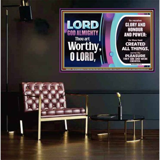 LORD GOD ALMIGHTY HOSANNA IN THE HIGHEST  Contemporary Christian Wall Art Poster  GWPEACE9925  