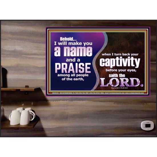 YOU WILL BE A PRAISE AMONG MEN  Custom Art Work  GWPEACE10316  