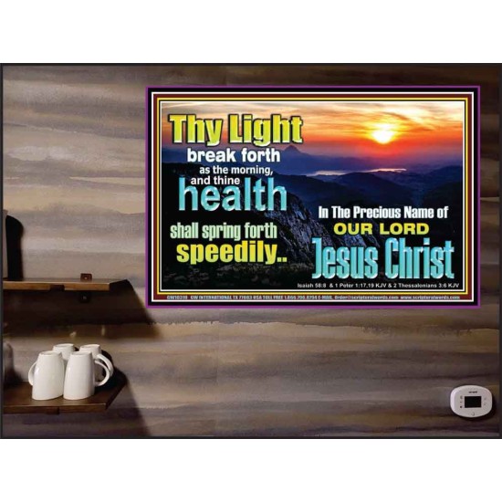THY HEALTH WILL SPRING FORTH SPEEDILY  Custom Inspiration Scriptural Art Poster  GWPEACE10319  