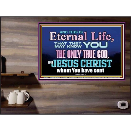 CHRIST JESUS THE ONLY WAY TO ETERNAL LIFE  Sanctuary Wall Poster  GWPEACE10397  
