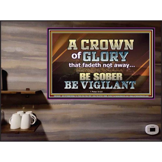 CROWN OF GLORY FOR OVERCOMERS  Scriptures Décor Wall Art  GWPEACE10440  