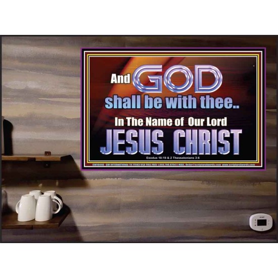 GOD SHALL BE WITH THEE  Bible Verses Poster  GWPEACE10448  