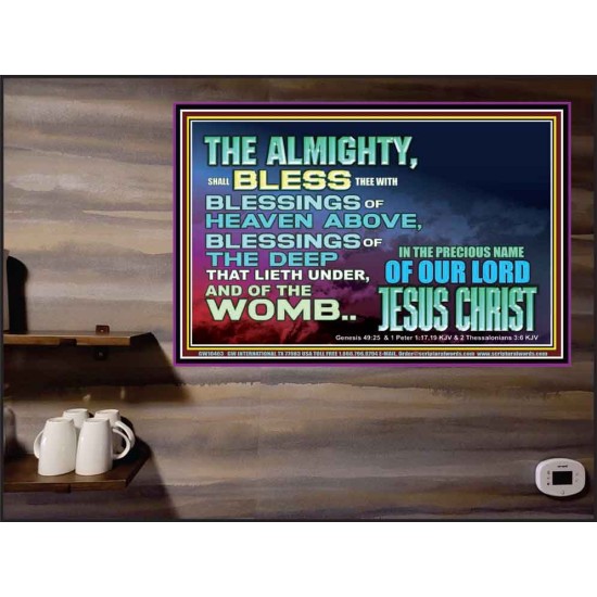 DO YOU WANT BLESSINGS OF THE DEEP  Christian Quote Poster  GWPEACE10463  