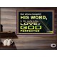 THOSE WHO KEEP THE WORD OF GOD ENJOY HIS GREAT LOVE  Bible Verses Wall Art  GWPEACE10482  