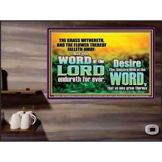 THE WORD OF THE LORD ENDURETH FOR EVER  Christian Wall Décor Poster  GWPEACE10493  