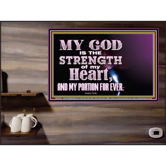 JEHOVAH THE STRENGTH OF MY HEART  Bible Verses Wall Art & Decor   GWPEACE10513  