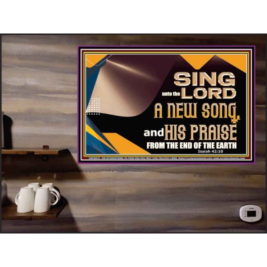 SING UNTO THE LORD A NEW SONG AND HIS PRAISE  Bible Verse for Home Poster  GWPEACE10623  