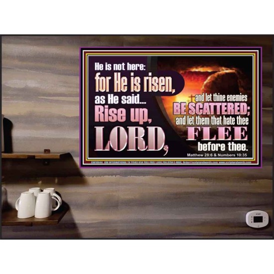 HE IS NOT HERE FOR HE IS RISEN  Ultimate Inspirational Wall Art Picture  GWPEACE10644  