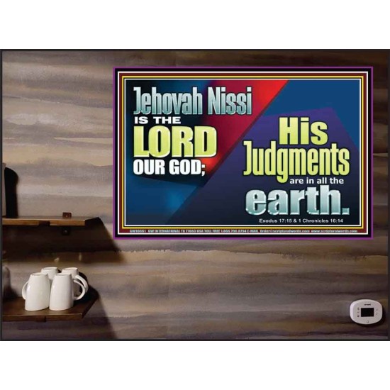 JEHOVAH NISSI IS THE LORD OUR GOD  Sanctuary Wall Poster  GWPEACE10661  